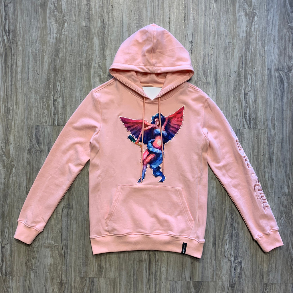 Men's Twisted Angel Pink Hoodie