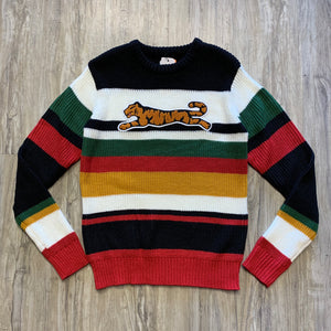 Men's Multi-Color Striped Knit Sweater