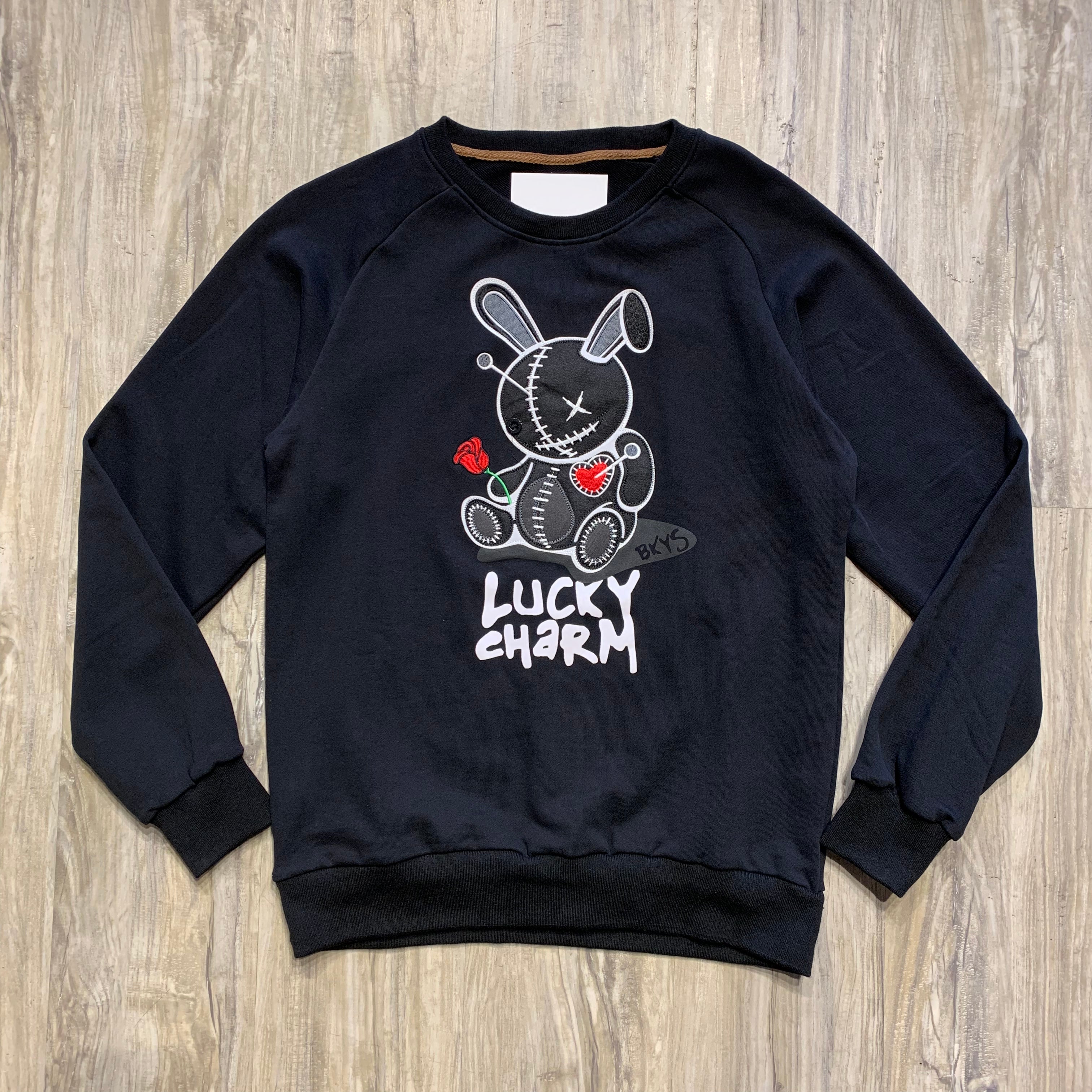 Men's Lucky Charm Black Sweater